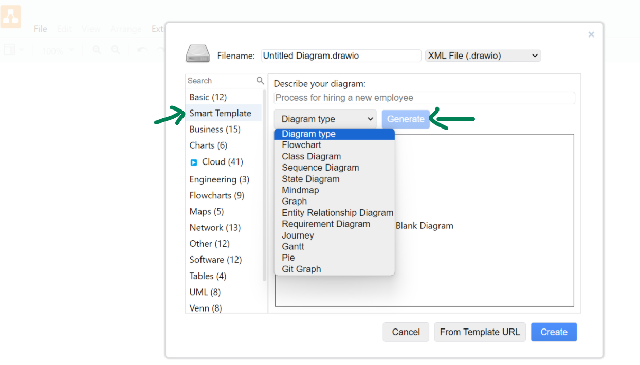 Draw.io Smart Template