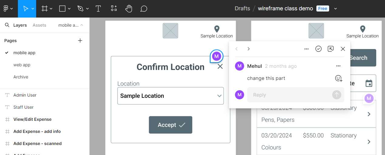 Figma Contextual Comments