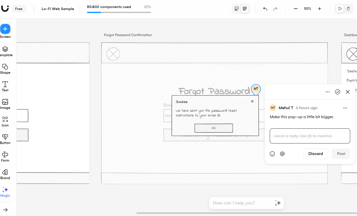 Uizard Contextual Comments