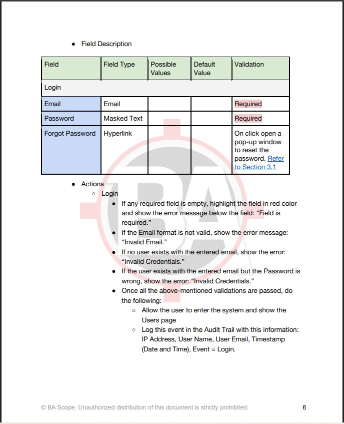 SRS Example Doc Preview 5