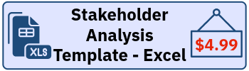 Stakeholder Analysis Template - Excel Button