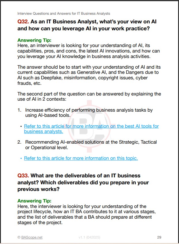 IT BA Interview Questions Guide Preview 6