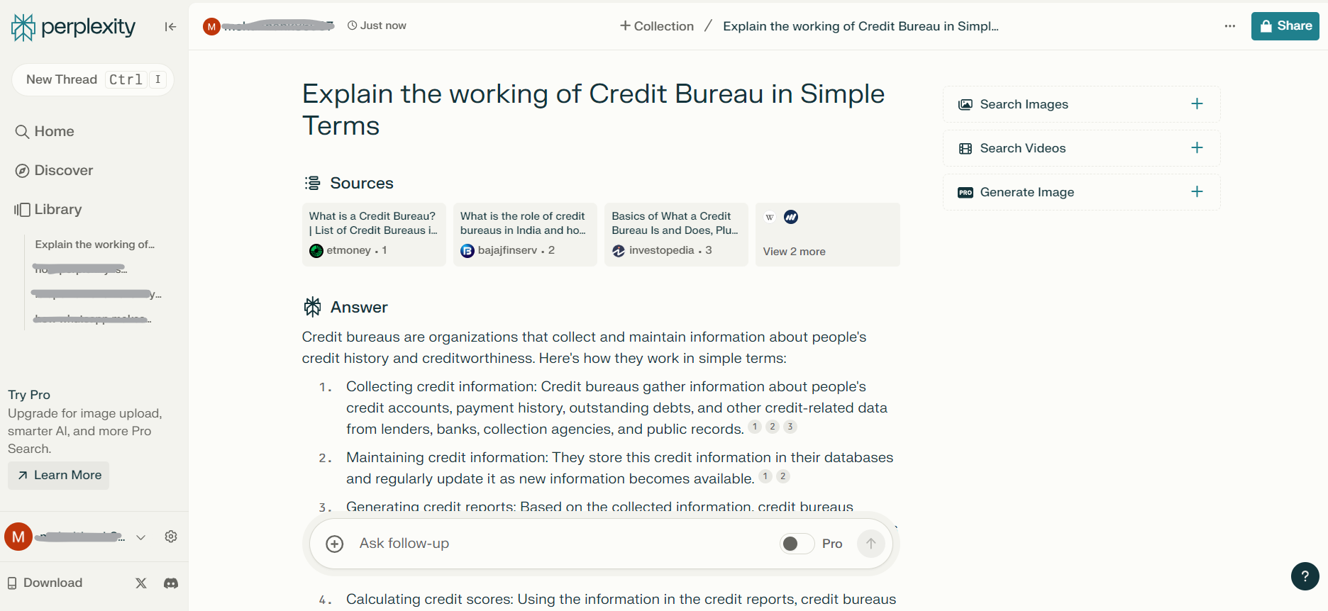 Perplexity AI sample